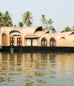 Experience the unique charm of Kerala's backwaters with a houseboat cruise in Alleppey. Enjoy traditional Kerala cuisine, witness local life, and relax in the serene surroundings.